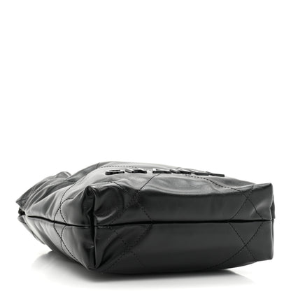 Chanel Shiny Calfskin Quilted Mini Chanel 22 So Black 4 of 10