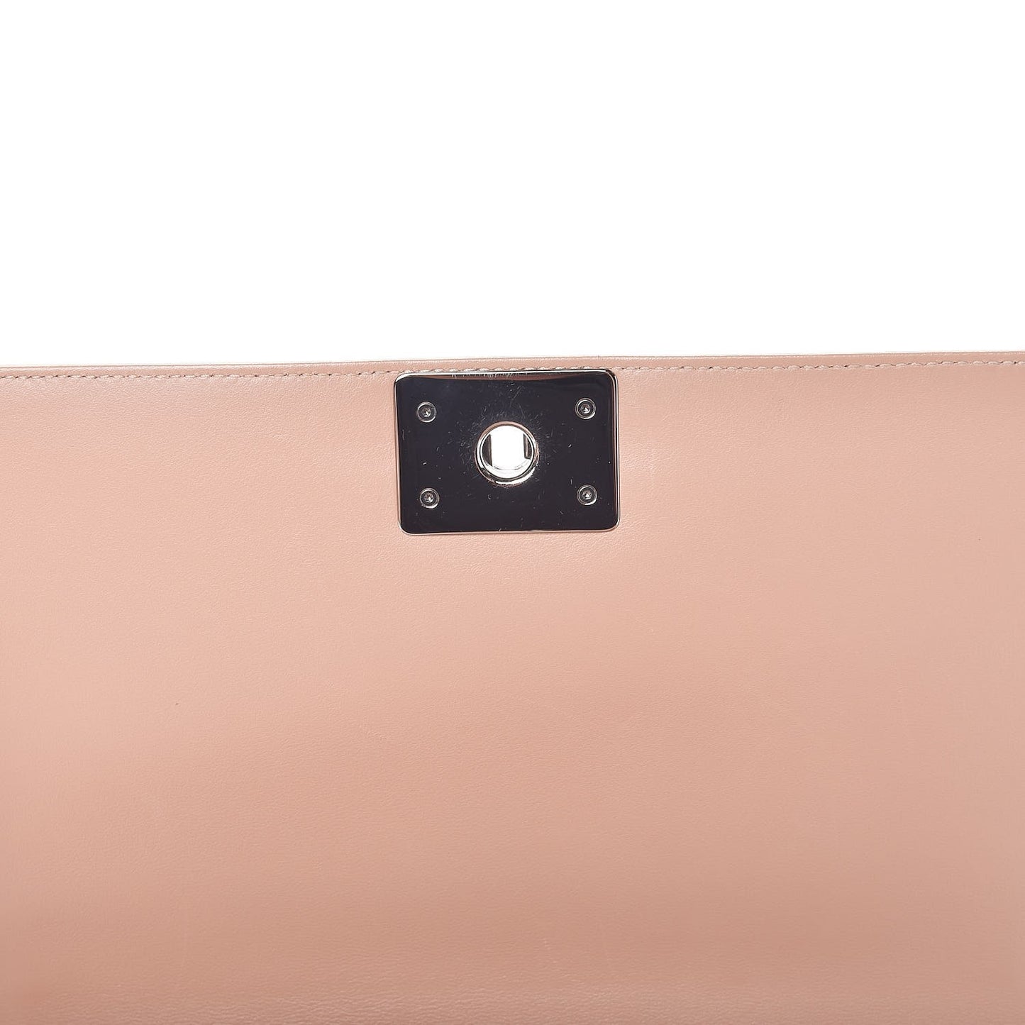 Calfskin Chevron Quilted New Medium Boy Flap Beige