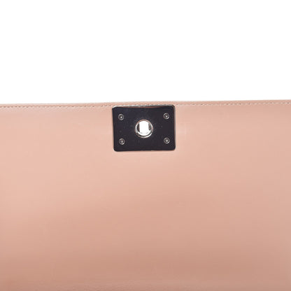 Chanel Calfskin Chevron Quilted New Medium Boy Flap Beige 13 of 14