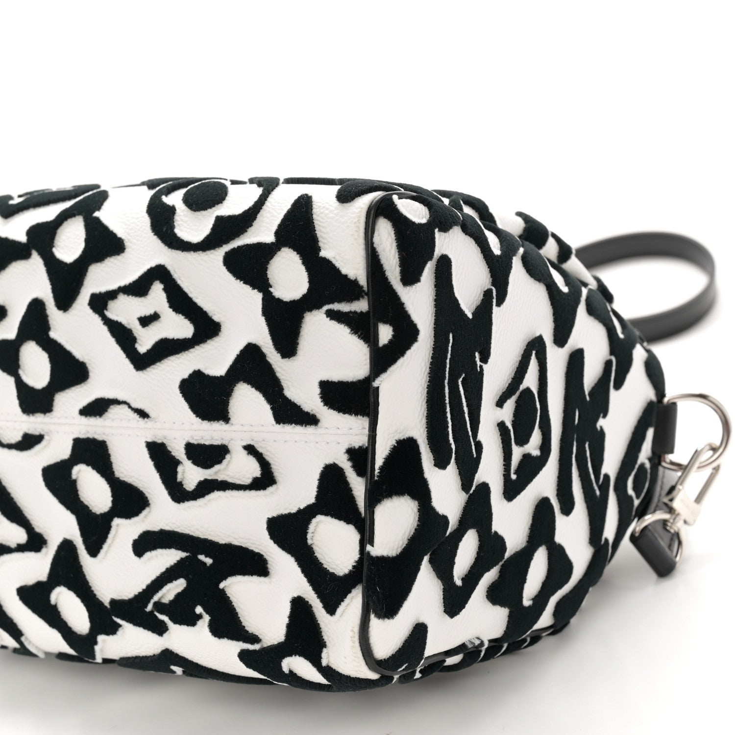 Louis Vuitton X UF Tufted Monogram Speedy Bandouliere 25 White Black 10 of 10