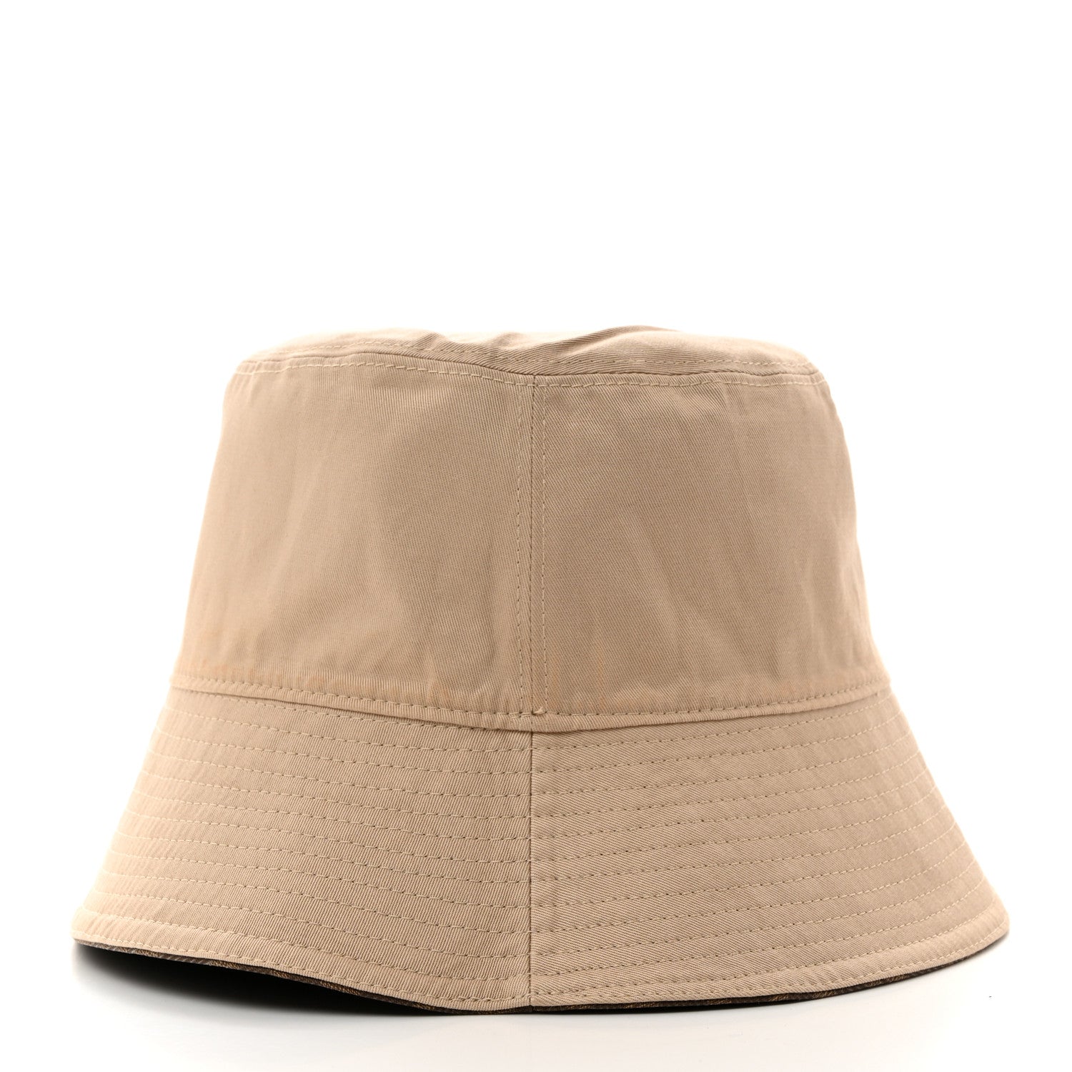 Fendi Technical Fabric FF Reversible Bucket Hat S Tobacco Beige 10 of 15