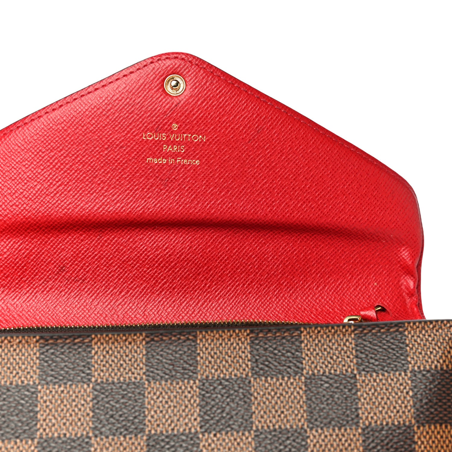 Louis Vuitton Damier Ebene Josephine Wallet Red 11 of 23