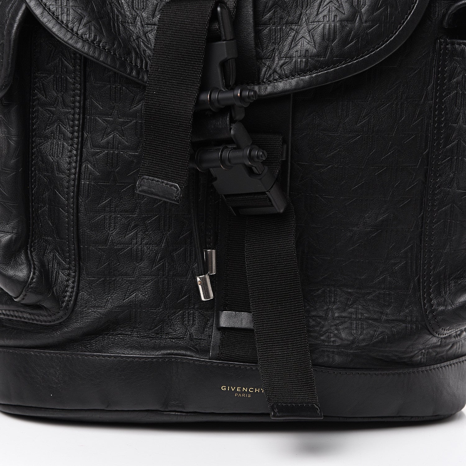 Givenchy Calfskin Star Embossed Obsedia Backpack Black 7 of 11