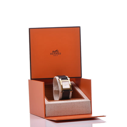 Hermes Stainless Steel Courchevel 21mm Heure H Hour Quartz Watch Noir 7 of 7