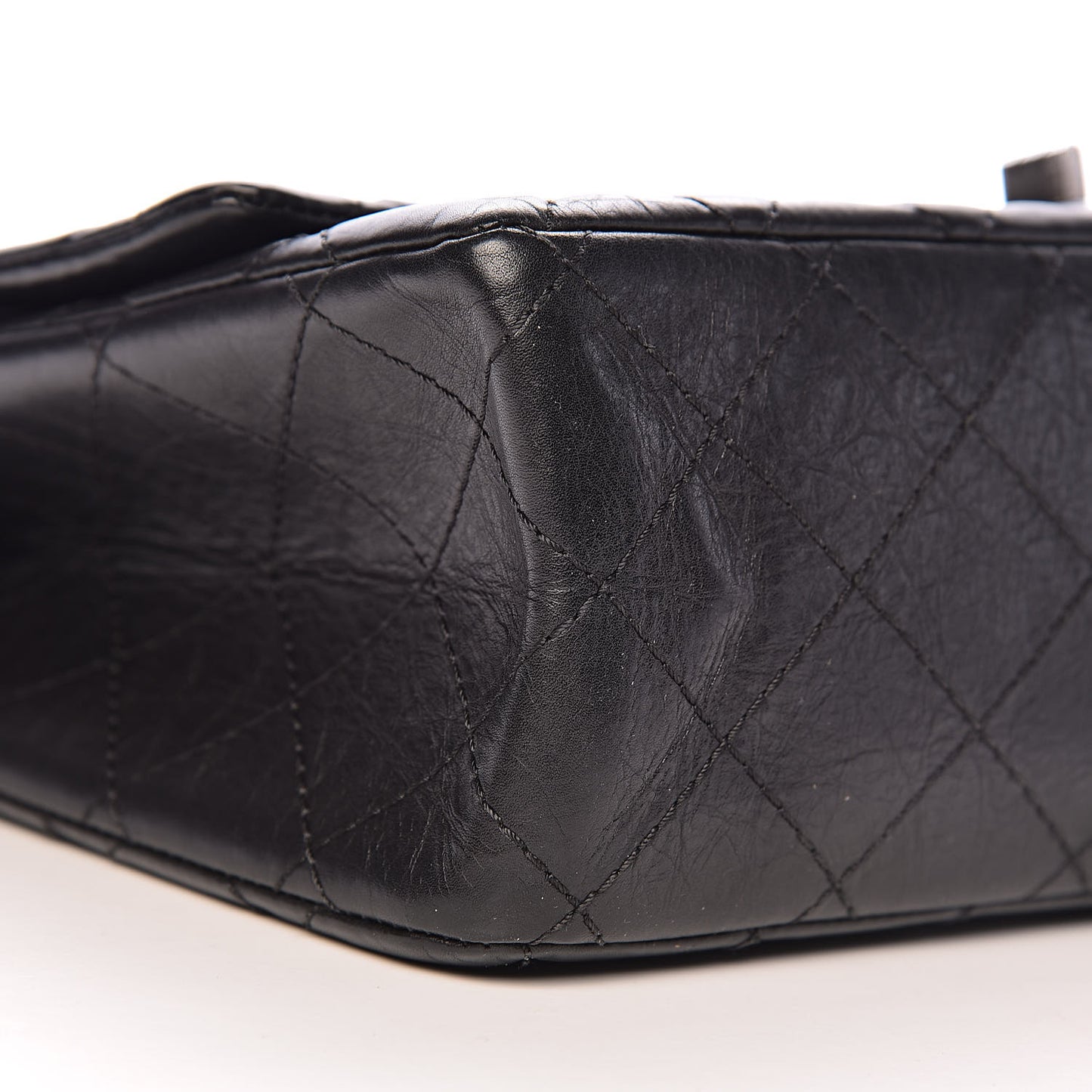 Aged Calfskin Quilted 2.55 Reissue 226 Flap Black