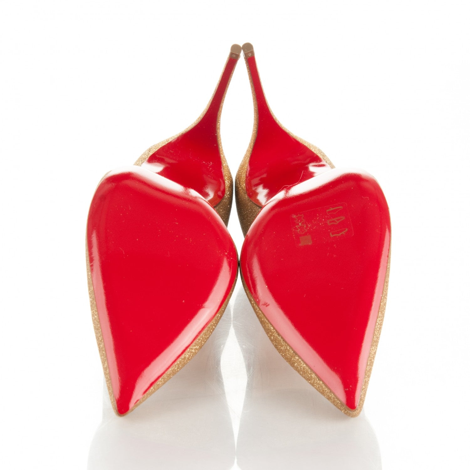 Christian Louboutin Glitter Pigalle Follies 100 Pumps 40.5 Gold 5 of 6