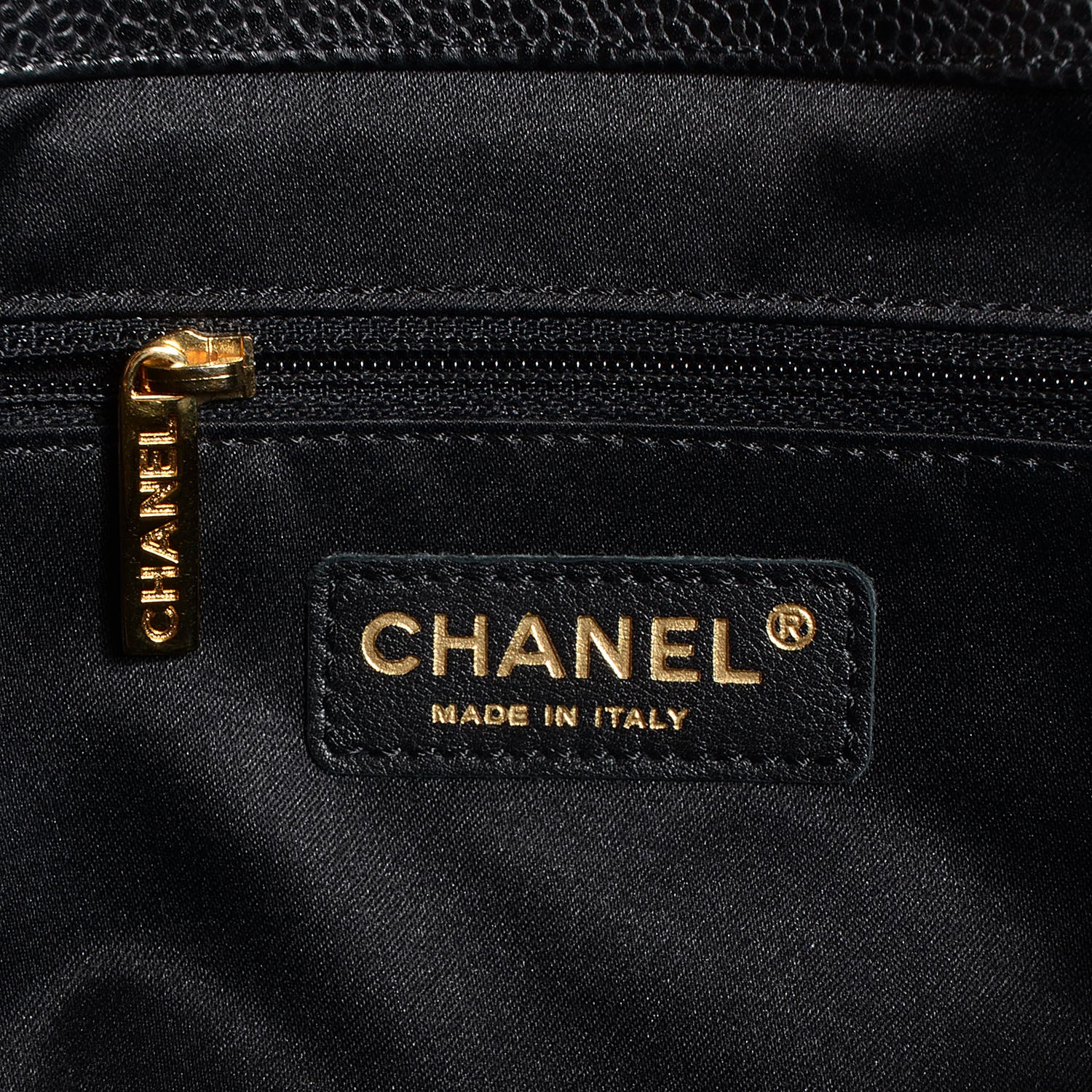 Chanel Caviar XL Grand Shopping Tote GST Black 7 of 8