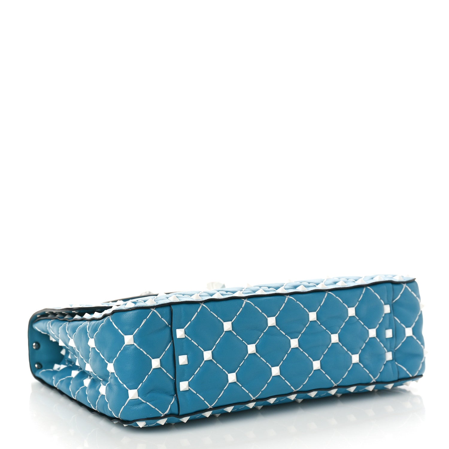 Valentino Garavani Lambskin Medium Free Rockstud Spike Shoulder Bag Cerulean 4 of 9