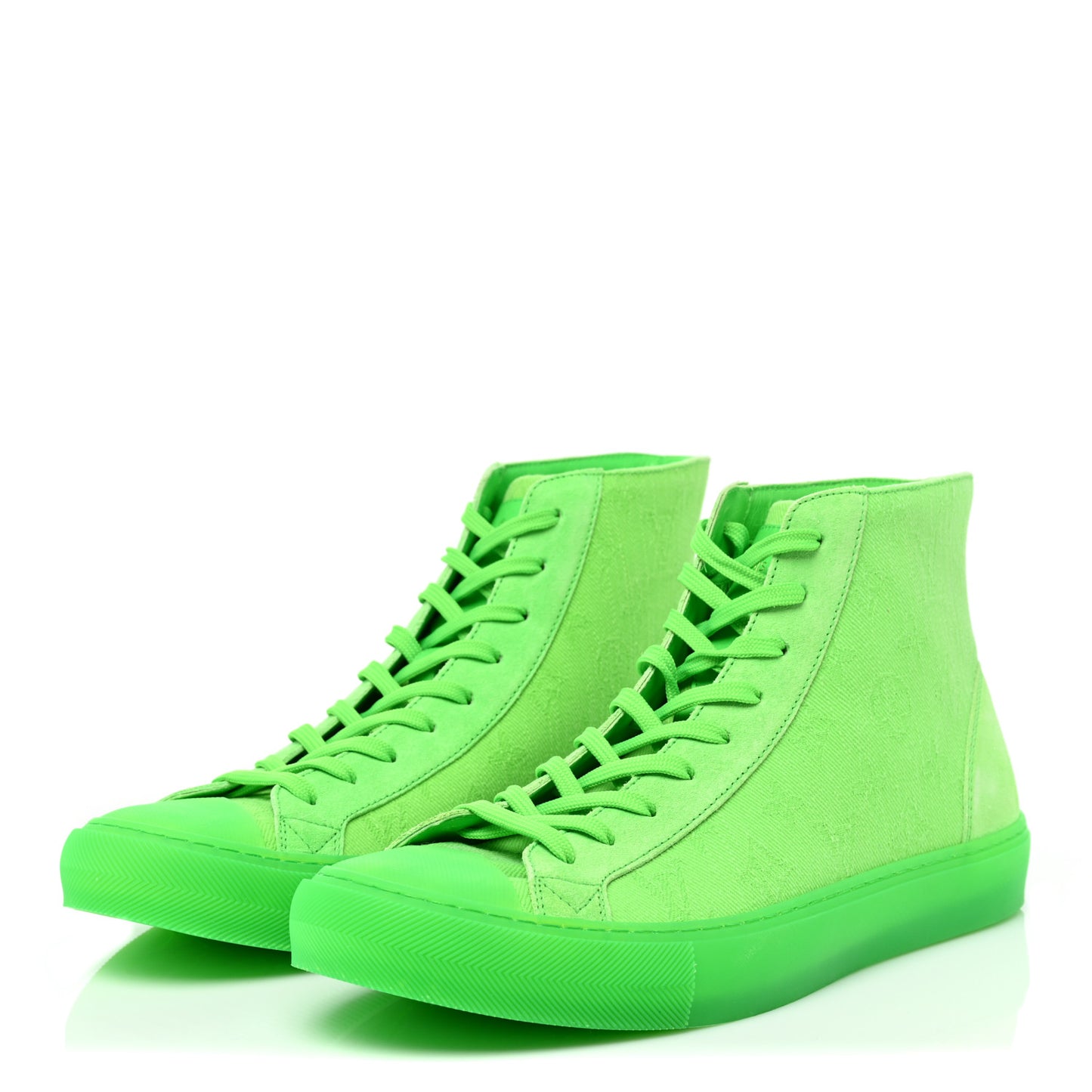Canvas Monogram Mens Tattoo Sneaker Boots 8 Vert