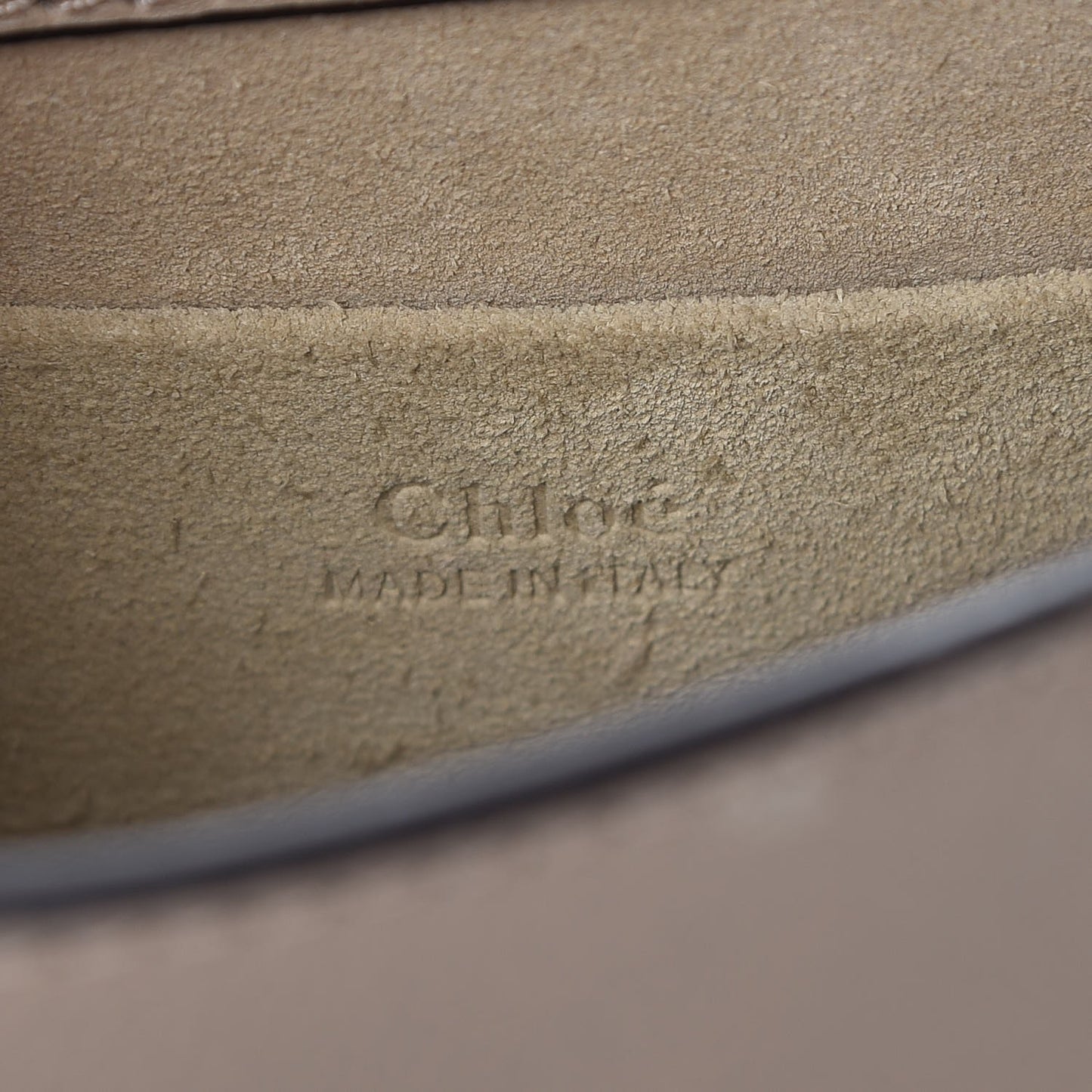 Calfskin Suede Small Nile Bracelet Bag Motty Grey