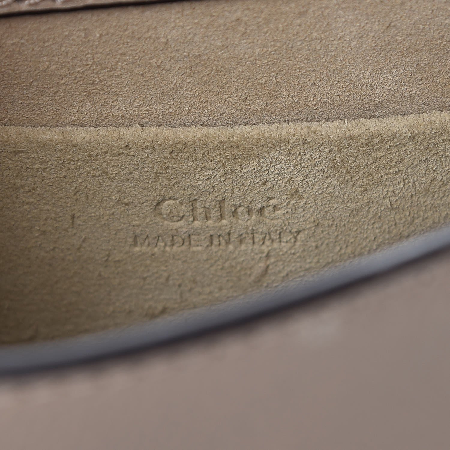 Chloe Calfskin Suede Small Nile Bracelet Bag Motty Grey 6 of 8