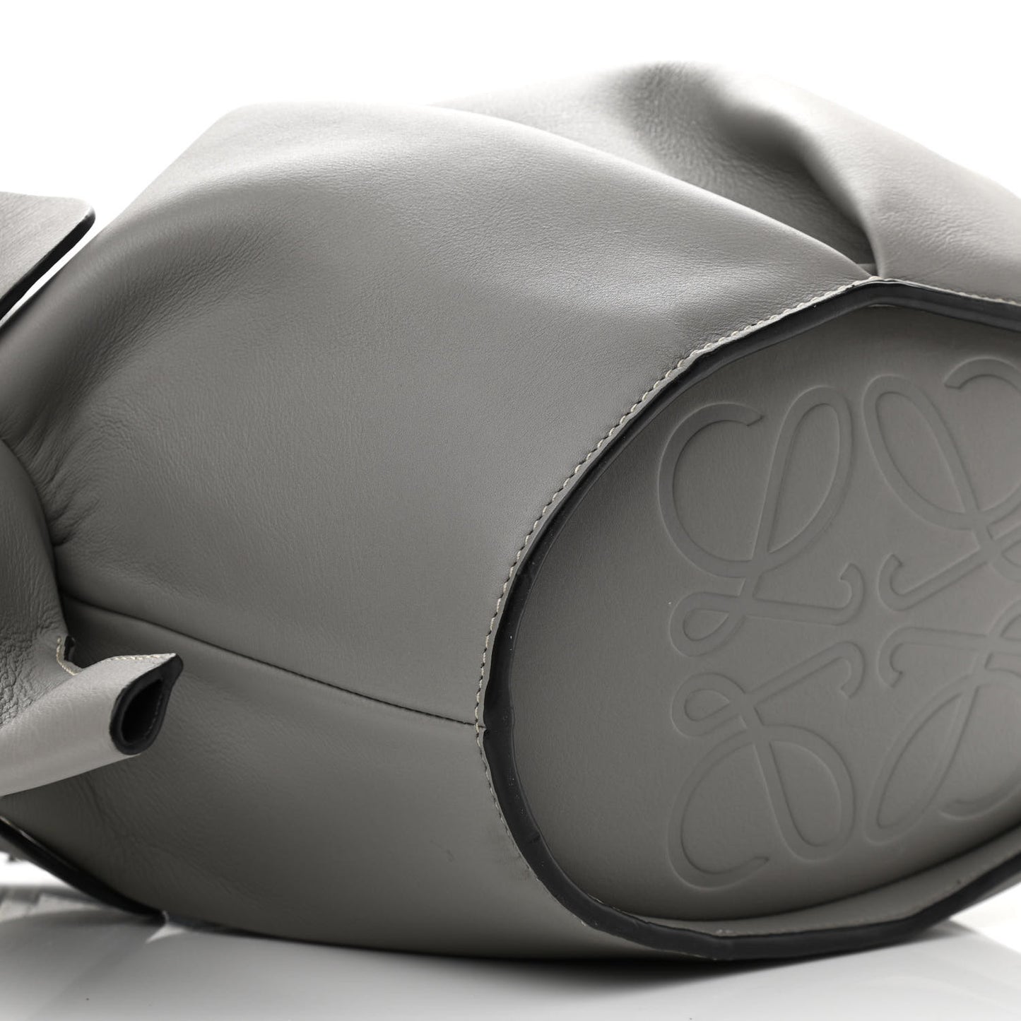 Calfskin Large Elephant Crossbody Bag Grey