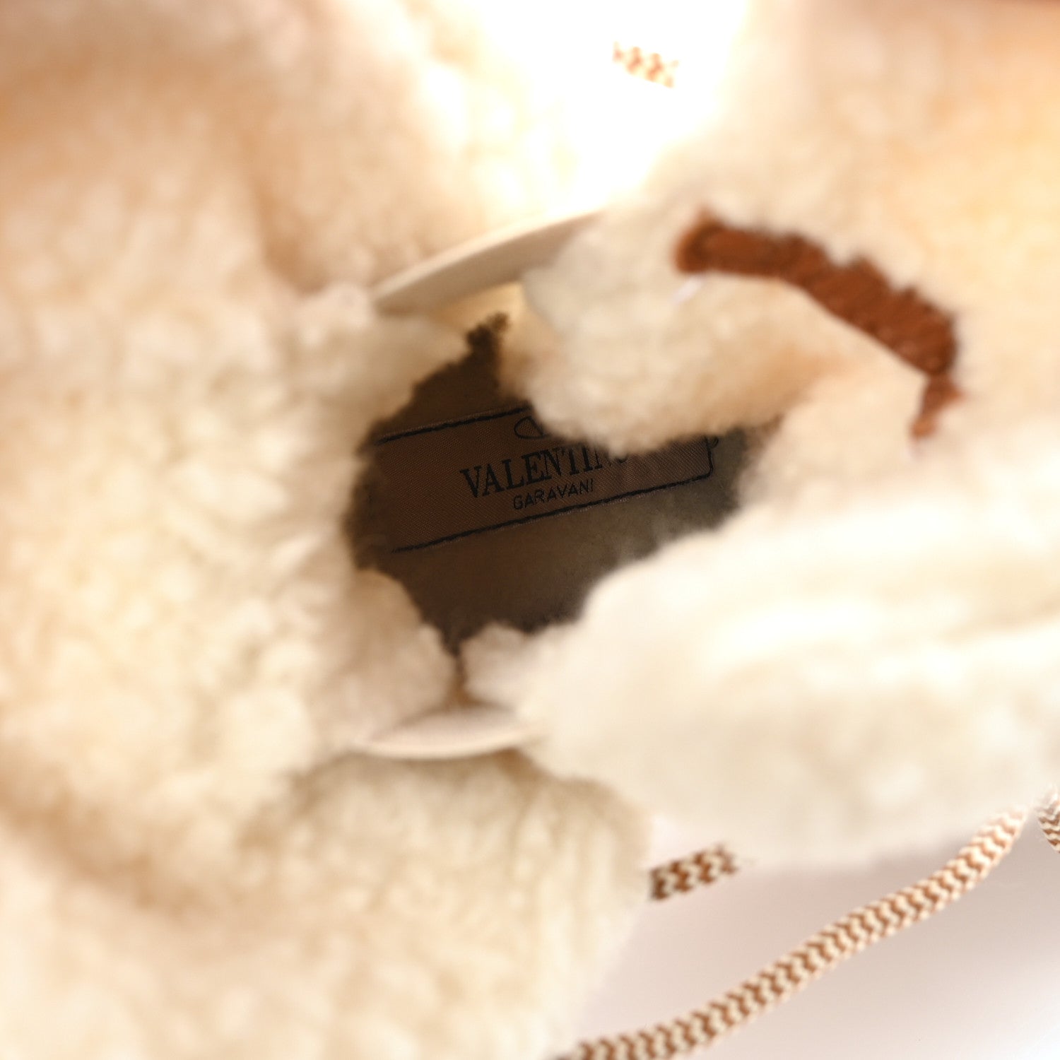 Valentino Garavani Suede Shearling Vlogo Trekkgirl Ankle Boots 36 Selleria 8 of 8