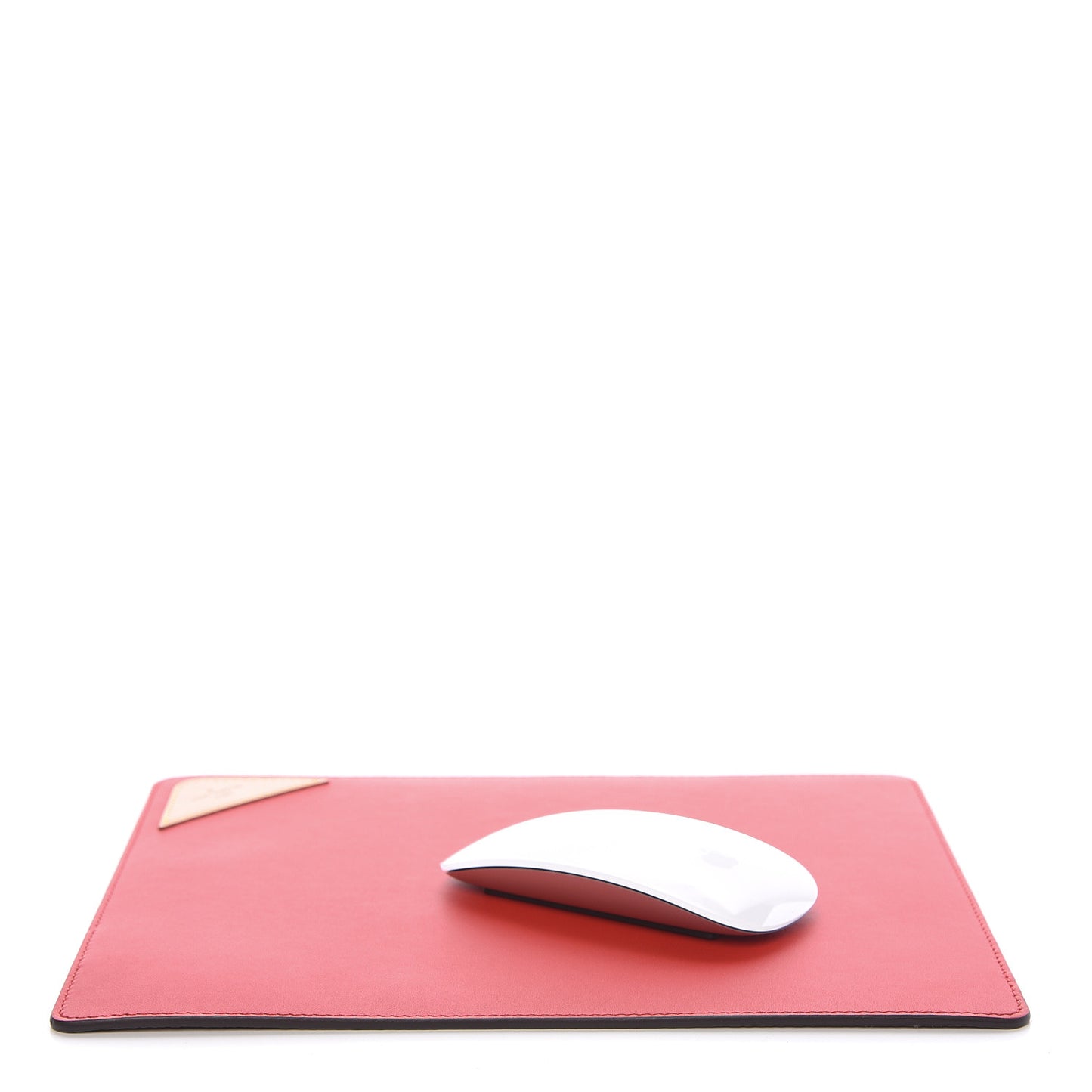 Calfskin Monogram Mouse Pad Red