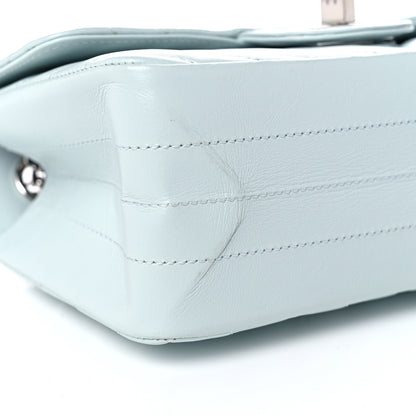 Chanel Aged Calfskin Chevron Quilted 2.55 Reissue Mini Flap Light Blue 8 of 11