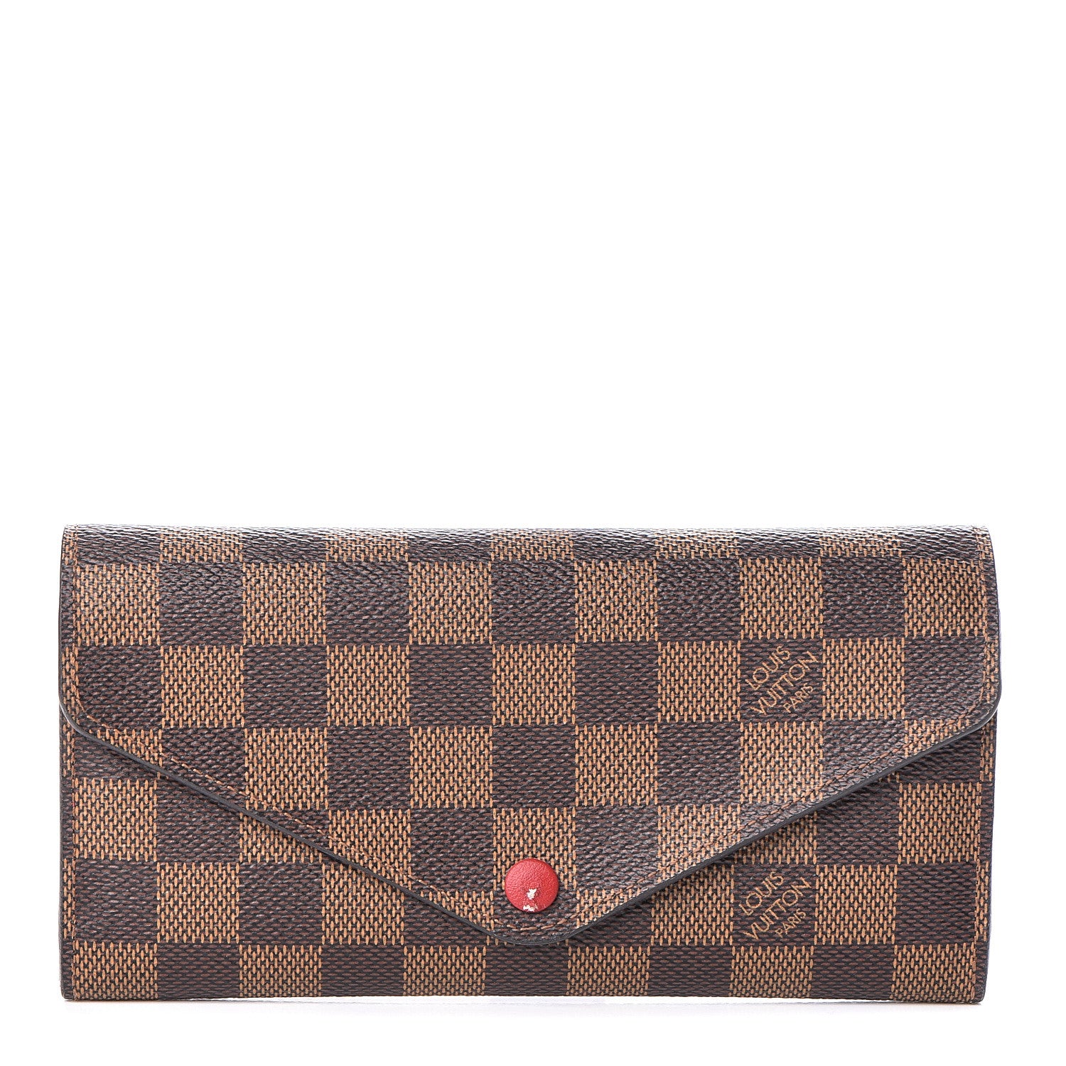 Louis Vuitton Damier Ebene Josephine Wallet Red 1 of 11
