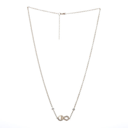 Cartier 18K Yellow Gold Diamond Agrafe Pendant Necklace 3 of 6