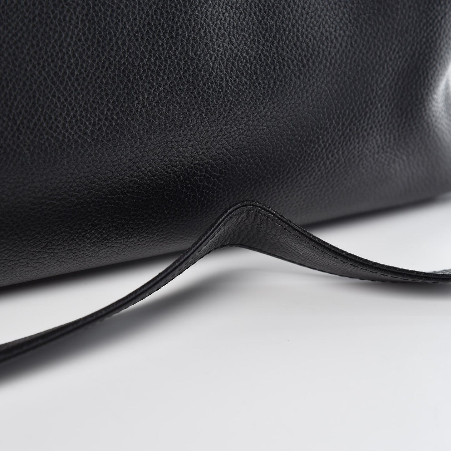 Calfskin Cerf Shopper Tote Black