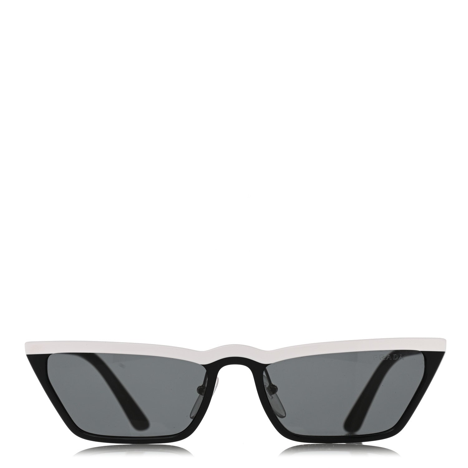 Prada Catwalk Sunglasses SPR 19U Black White 2 of 6