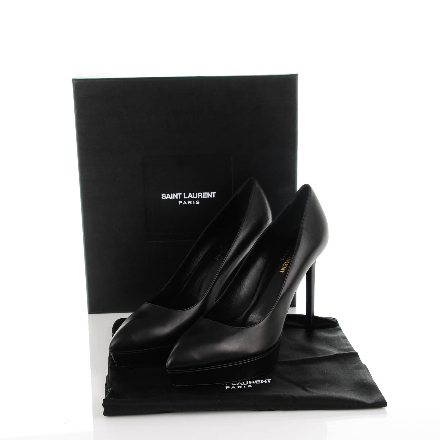 Saint Laurent Calfskin Classic Janis 80 Escarpin Pumps 40 Black 8 of 8
