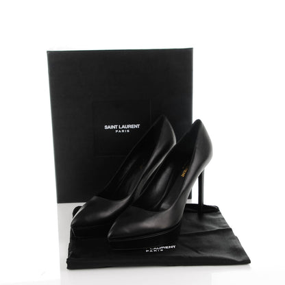 Saint Laurent Calfskin Classic Janis 80 Escarpin Pumps 40 Black 8 of 8