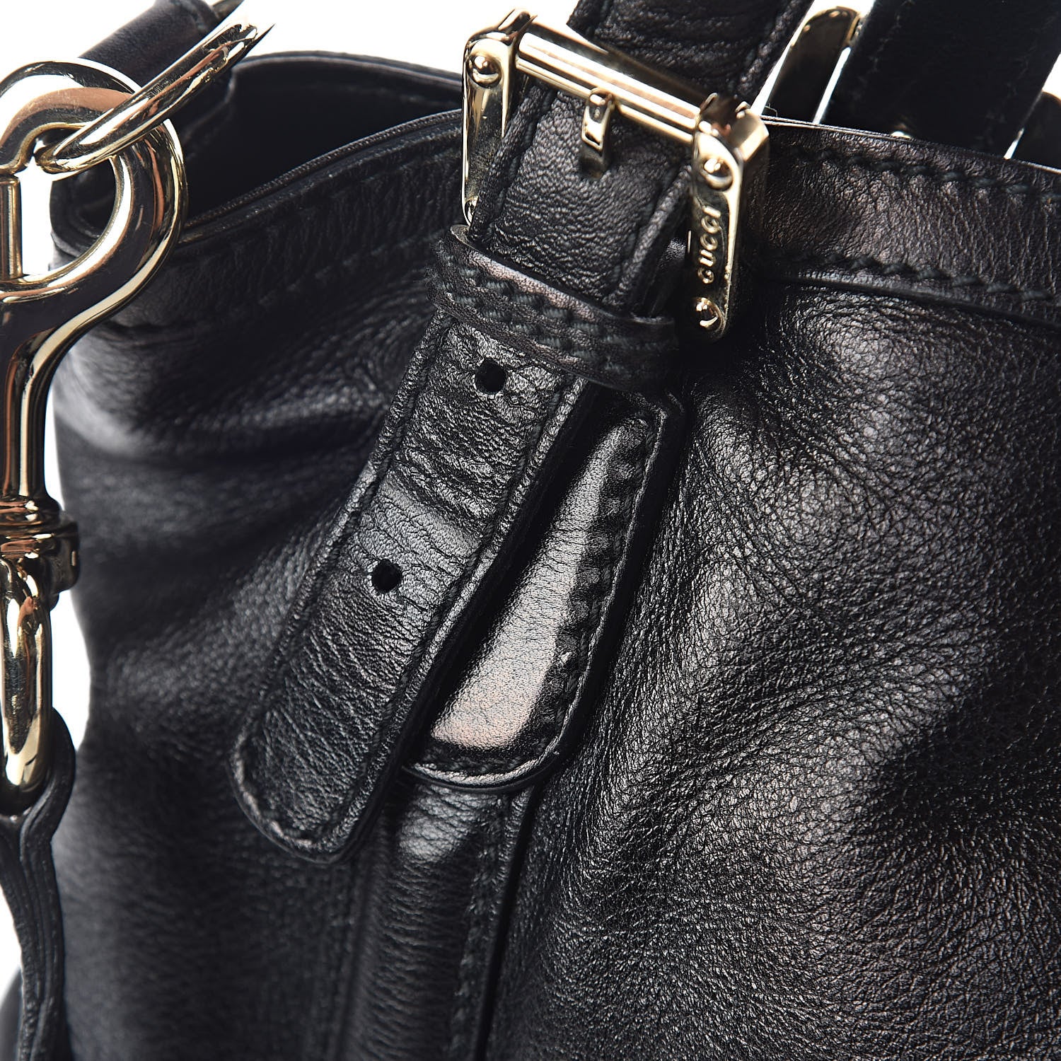 Gucci Calfskin Medium Britt Tote Black 12 of 12