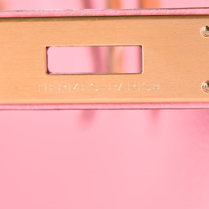 Hermes Epsom Horseshoe Birkin 35 Rose Confetti Gris Perle 19 of 34