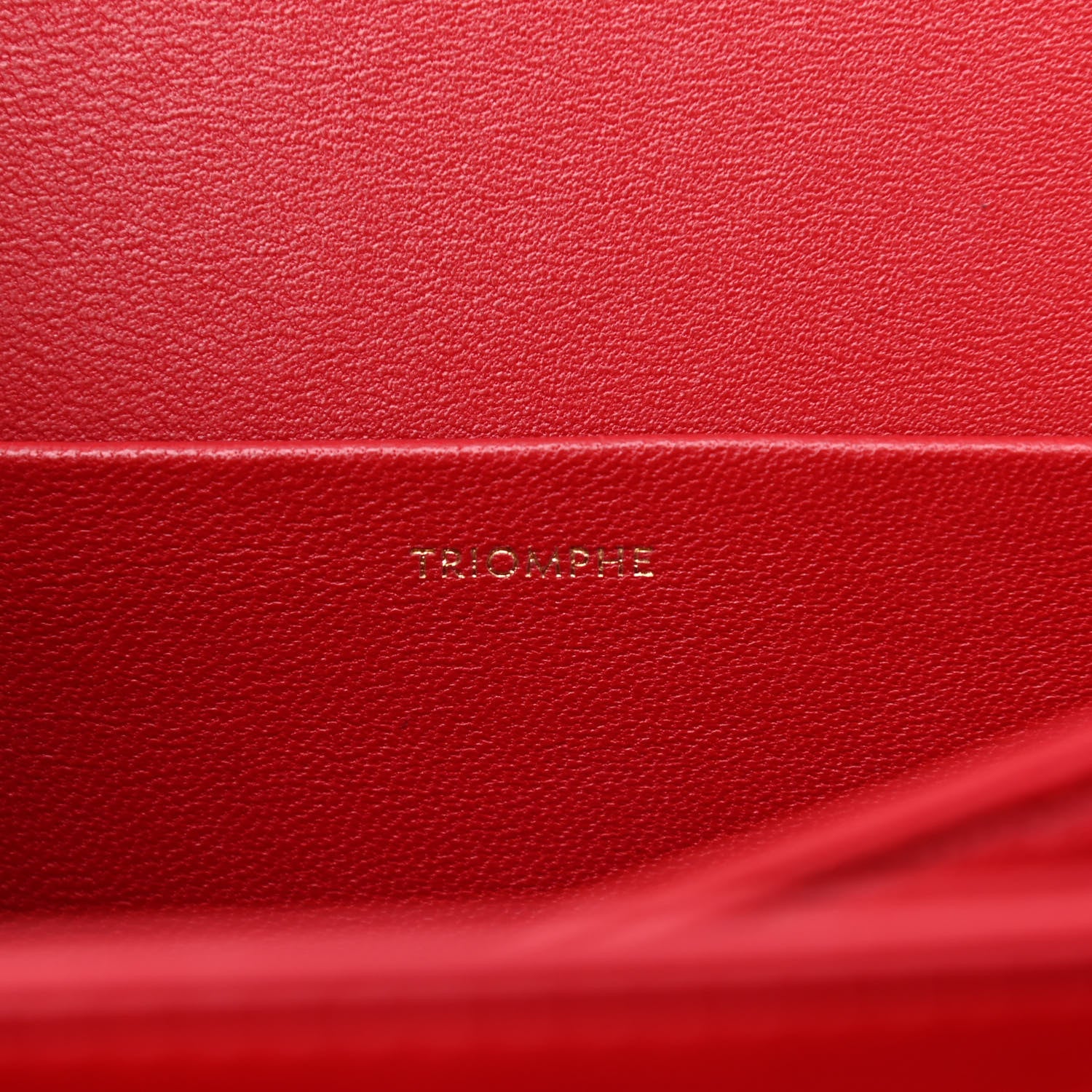 Celine Shiny Calfskin Teen Triomphe Red 8 of 13
