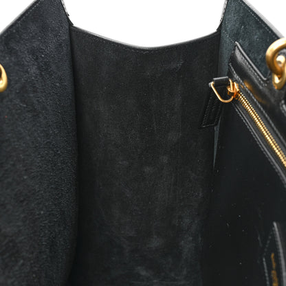 Saint Laurent Smooth Calfskin Maillon Cabas Tote Black 11 of 15