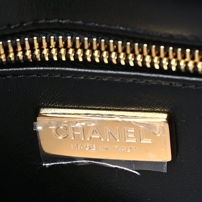 Chanel Sequin Mixed Fibers Leopard Print Mini Rectangular Flap Black Orange 6 of 11