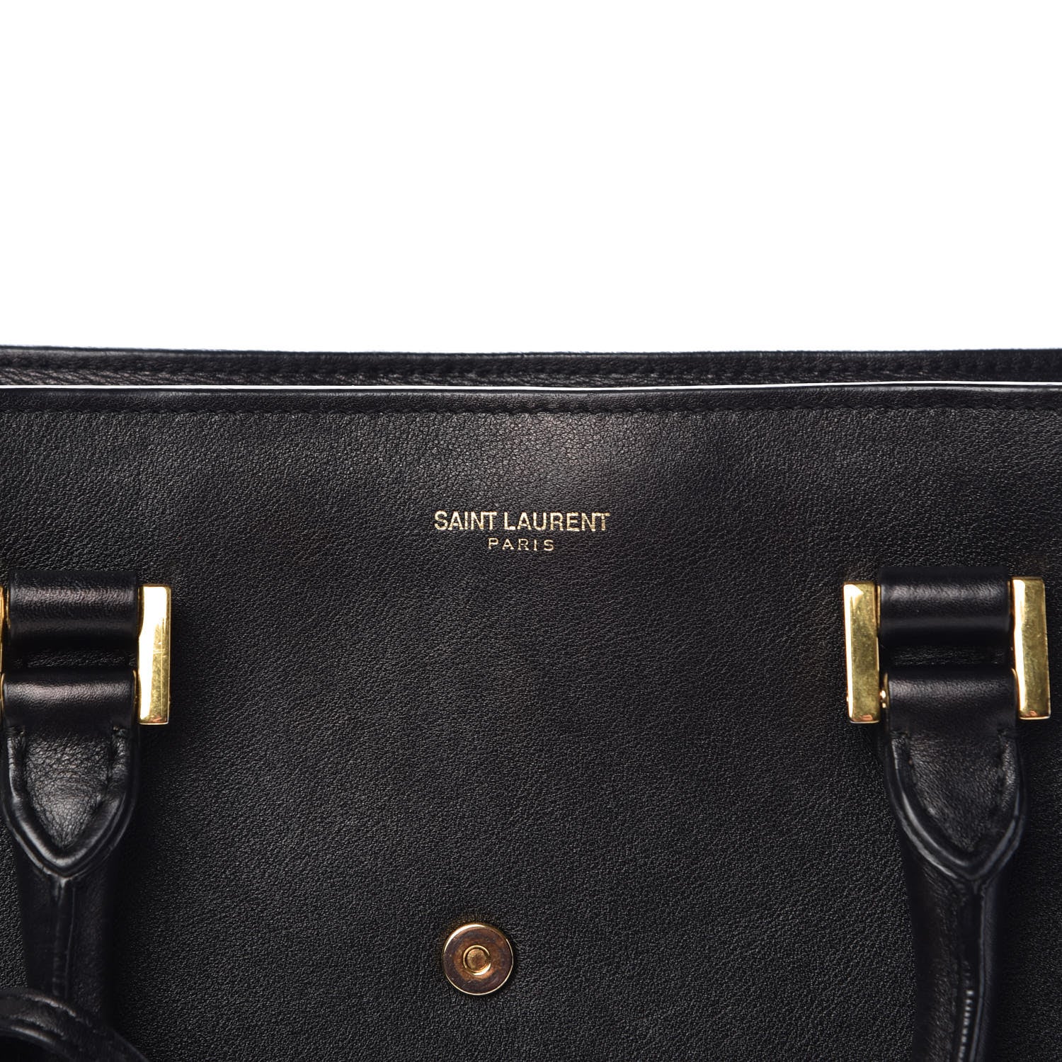 Saint Laurent Smooth Calfskin Small Monogram Cabas Black 7 of 15
