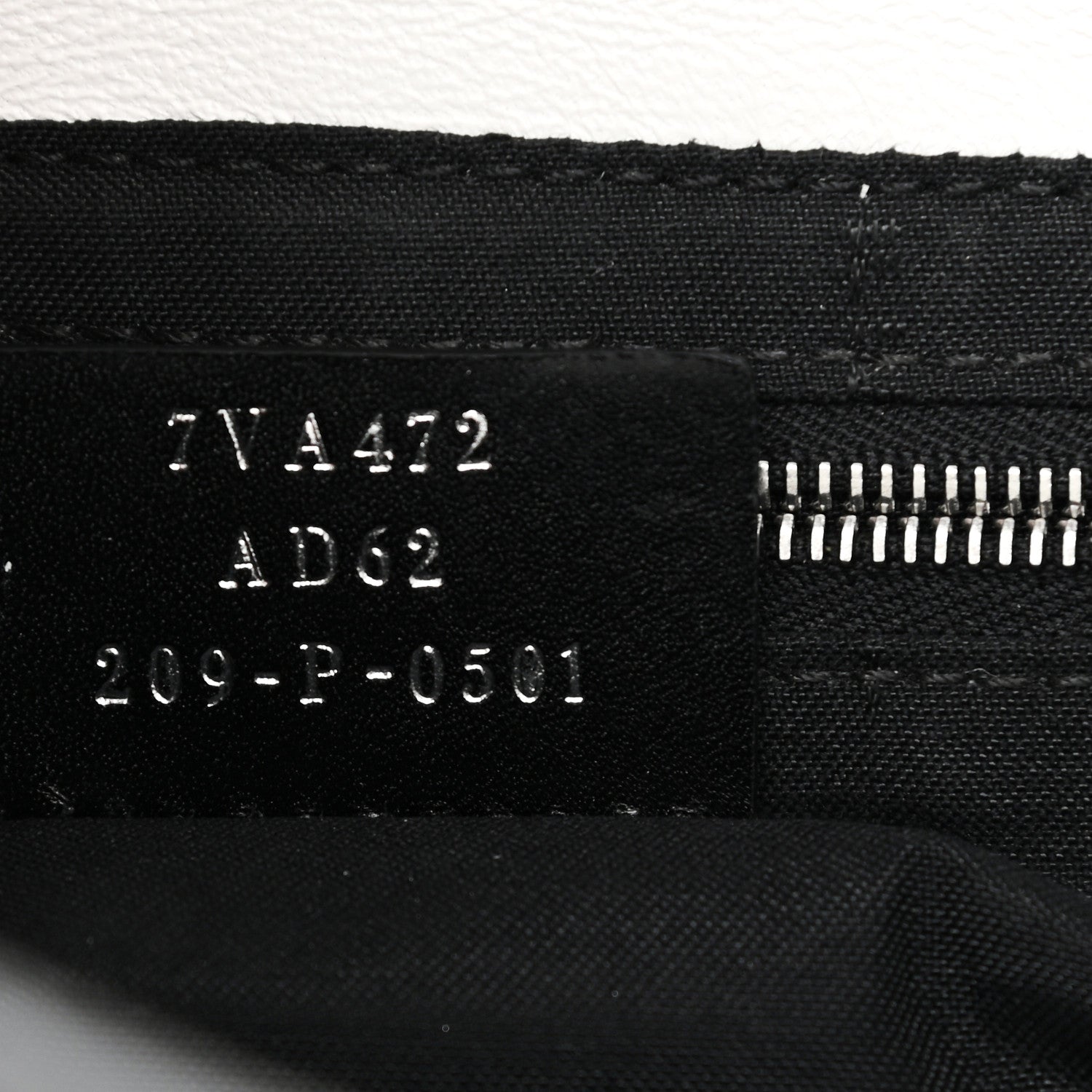 Fendi X JOSHUA VIDES Nappa FF Embossed Mini Belt Baguette Bag White Black 7 of 12