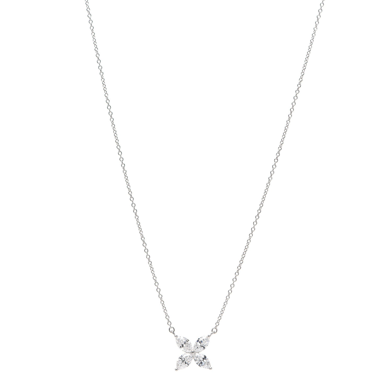 Tiffany Platinum Diamond Large Victoria Necklace 1 of 5