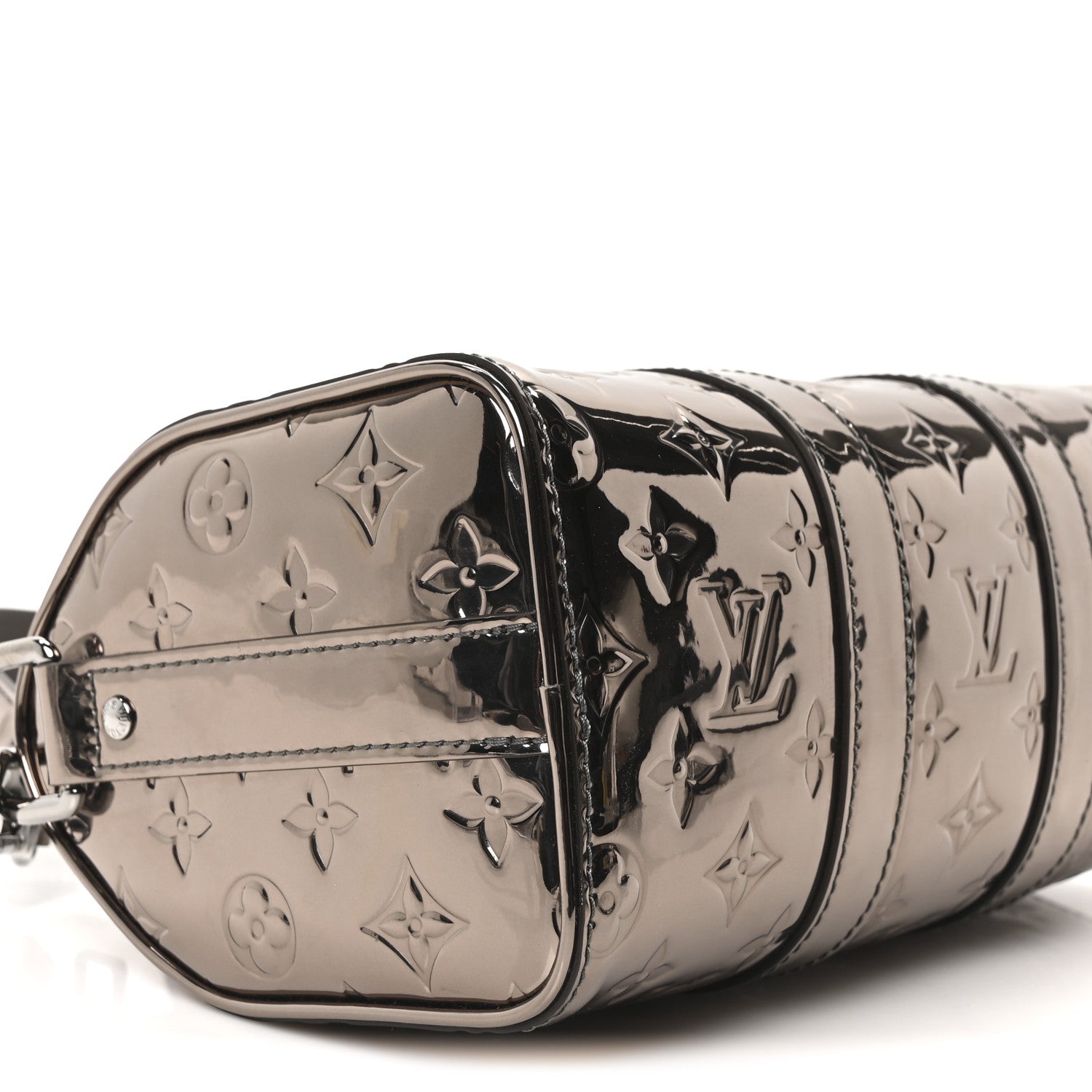 Louis Vuitton Mirror Monogram Heritage Keepall Bandouliere 25 Gunmetal 8 of 10