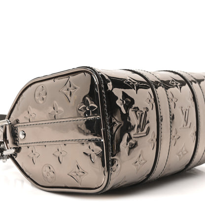 Louis Vuitton Mirror Monogram Heritage Keepall Bandouliere 25 Gunmetal 8 of 10