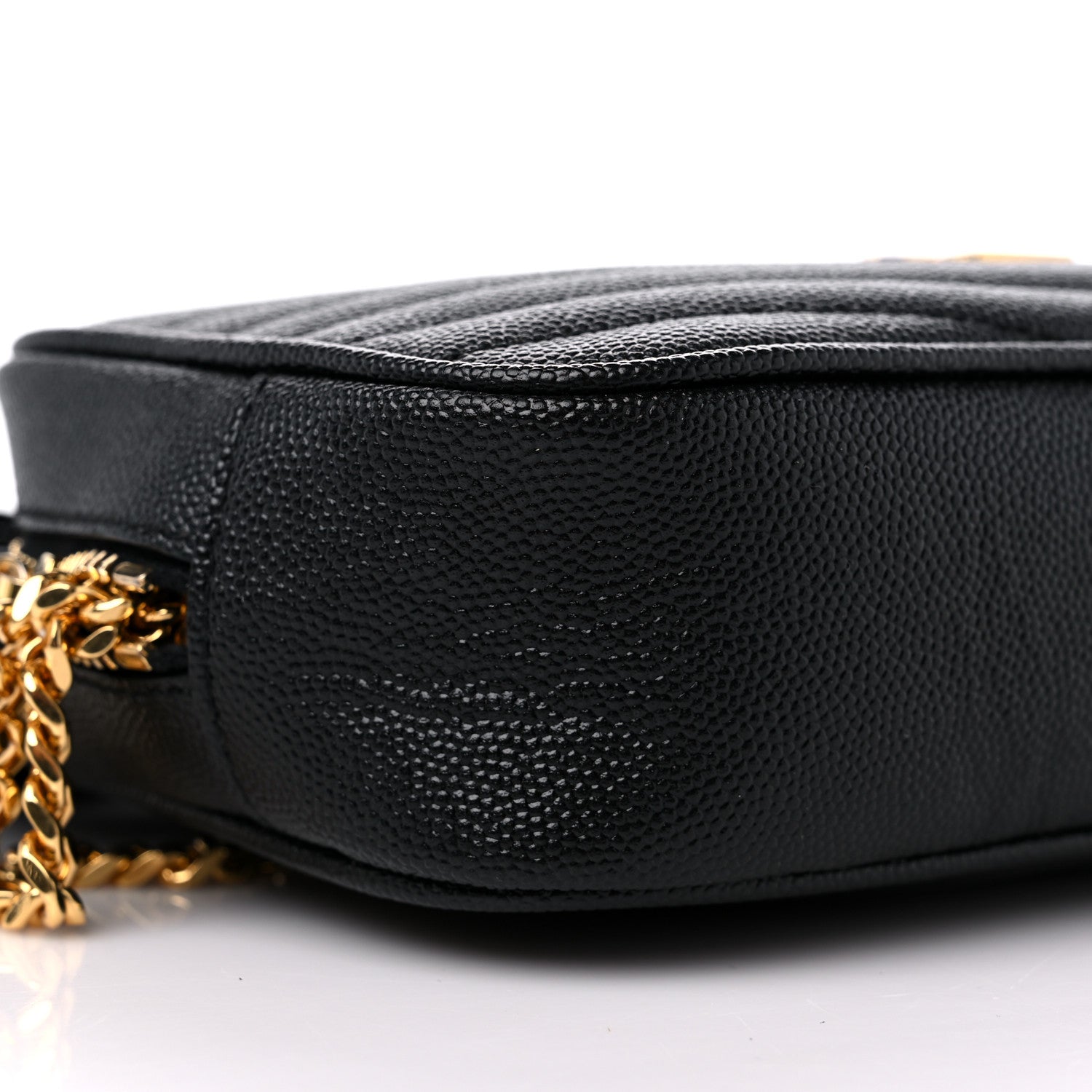Saint Laurent Grain De Poudre Matelasse Monogram Mini Lou Camera Bag Black 7 of 8