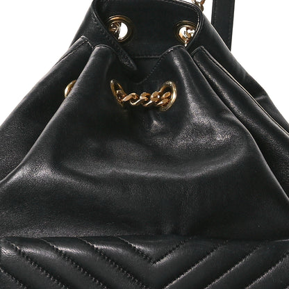Saint Laurent Lambskin Matelasse Monogram Joe Backpack Black 8 of 11