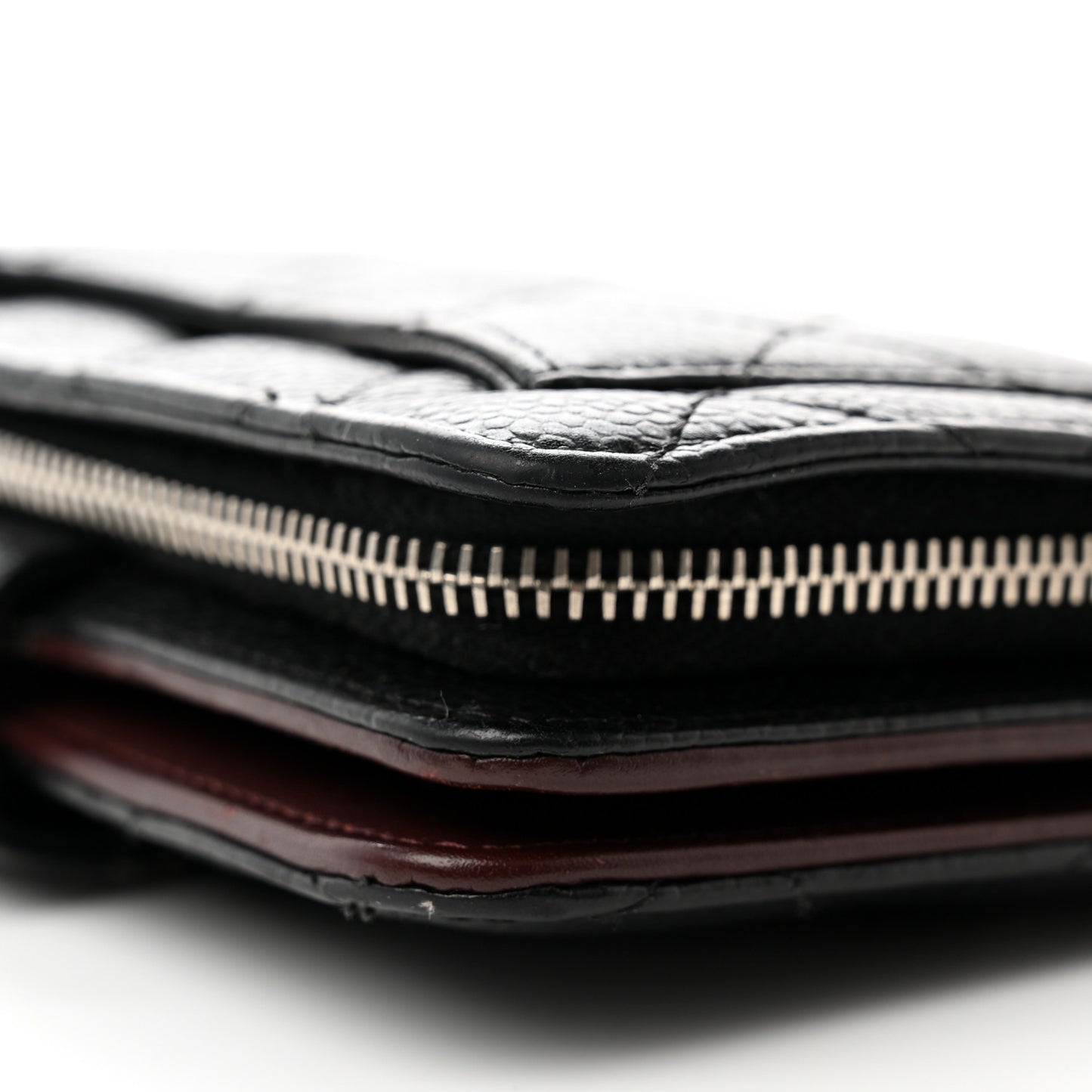 Caviar Quilted CC French Wallet Black