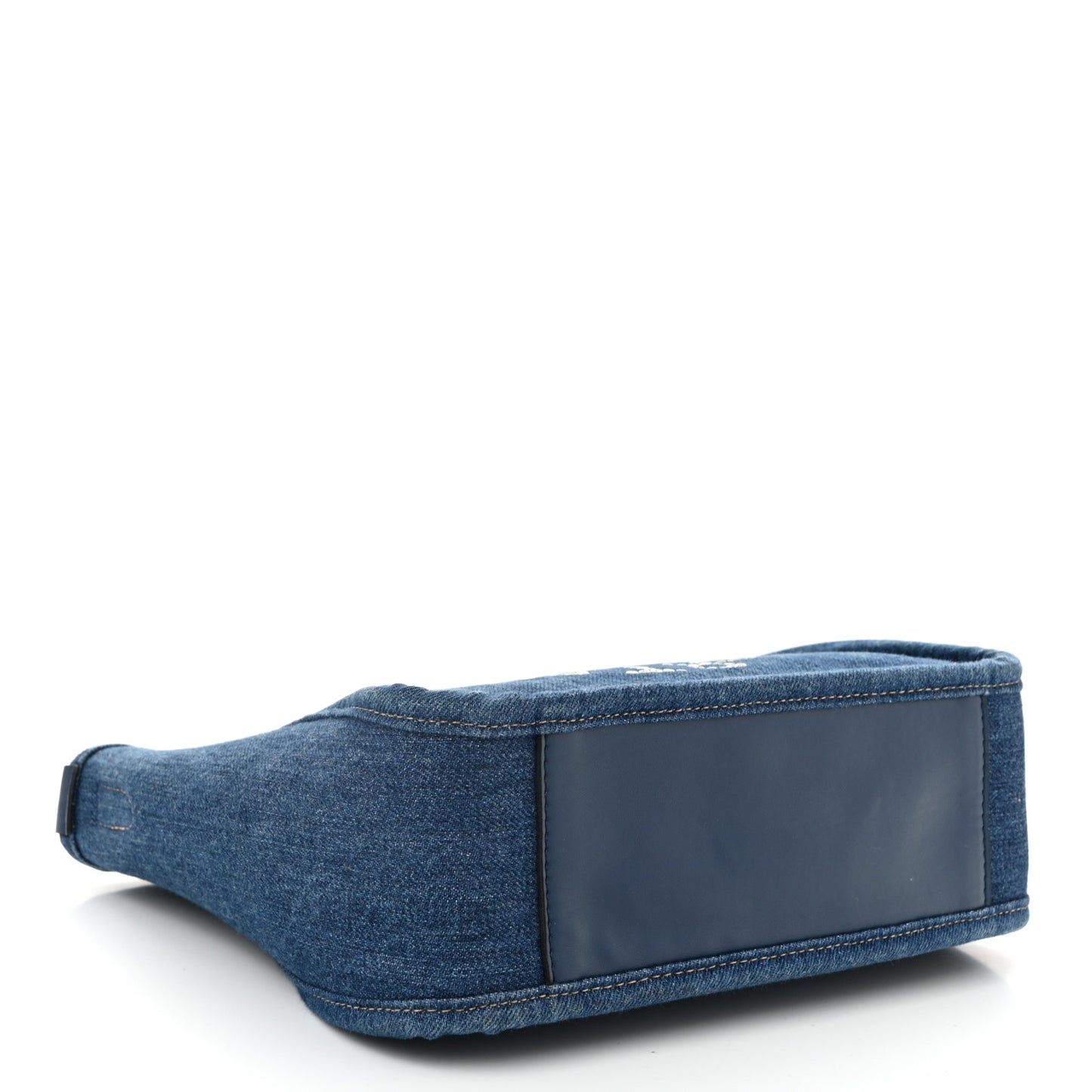 Eco Alter Denim Perforated Logo Mini Crossbody Blue