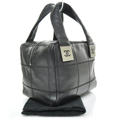Chanel Caviar Square Stitched Small Handbag Black 2 of 9