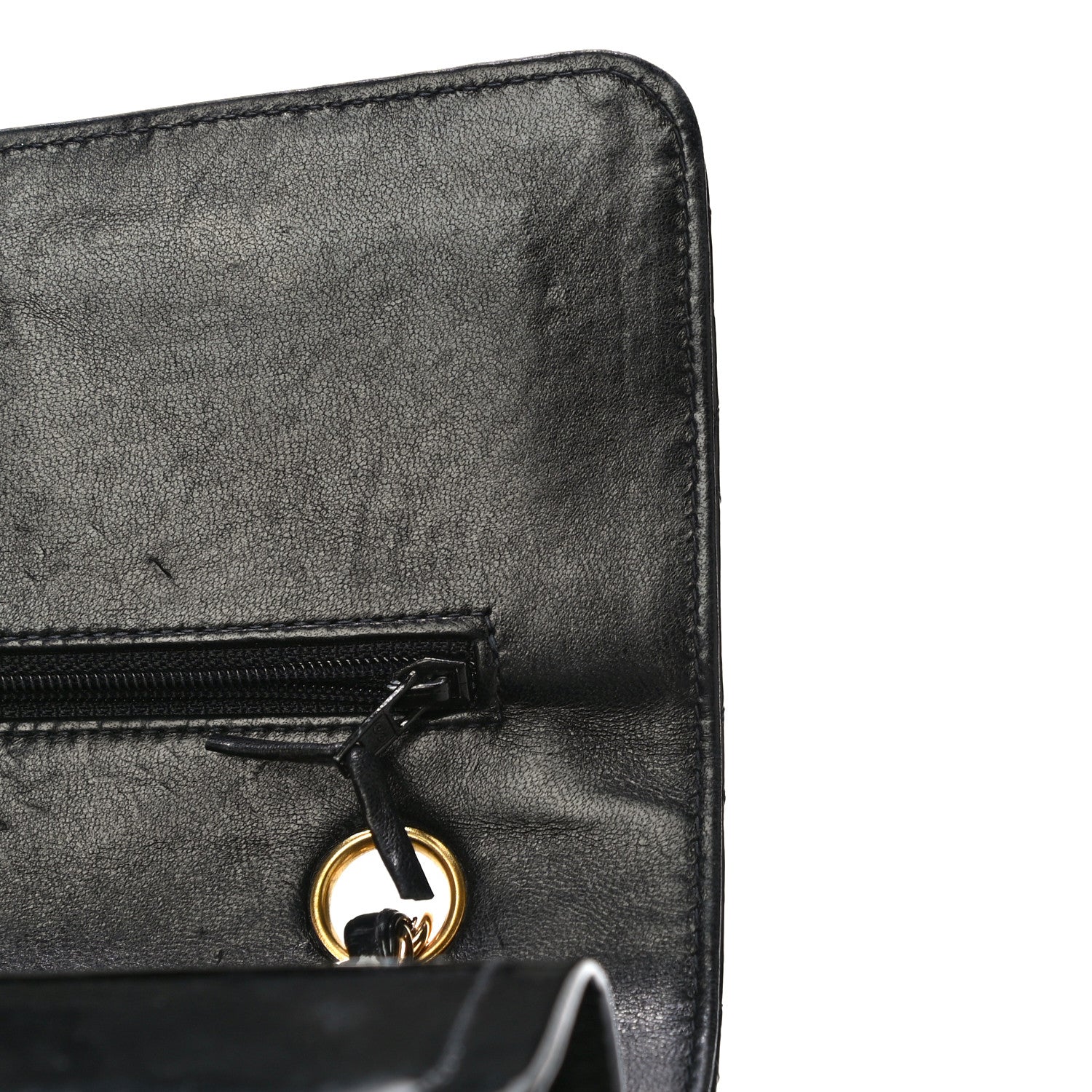 Chanel Patent Quilted Medium Double Flap Black 16 of 18