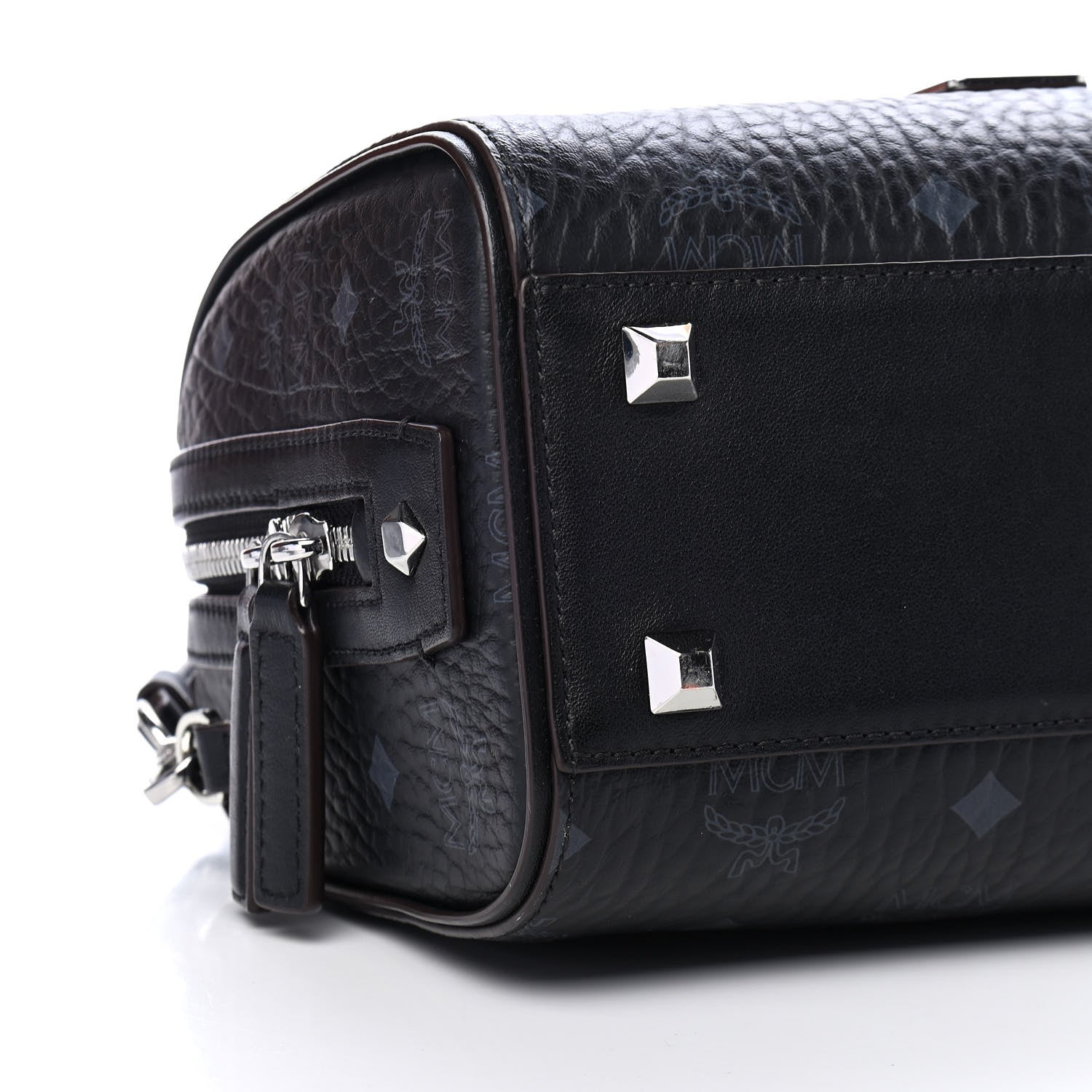 MCM Visetos Essential Boston Bag Black 7 of 8