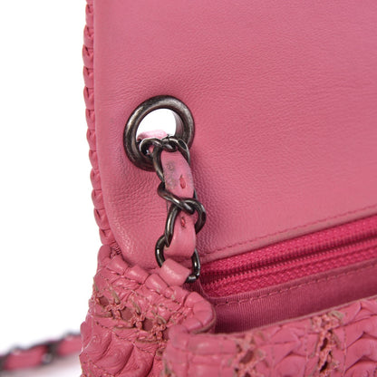 Chanel Lambskin Embroidered Mini Flap Pink 8 of 10