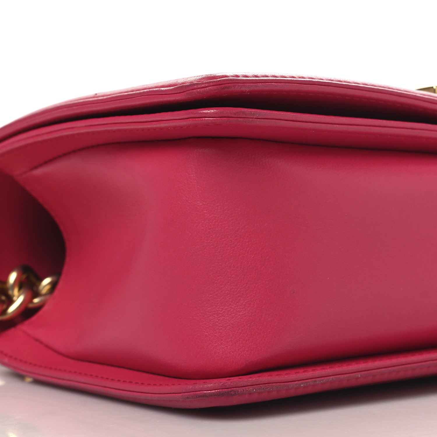Chanel Lambskin Quilted Medium Boy Flap Fuchsia 9 of 10