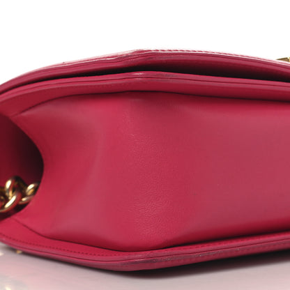 Chanel Lambskin Quilted Medium Boy Flap Fuchsia 9 of 10