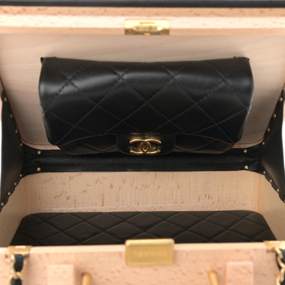 Chanel Beech Wood Lambskin Medium CC Vanity Case Black 5 of 12