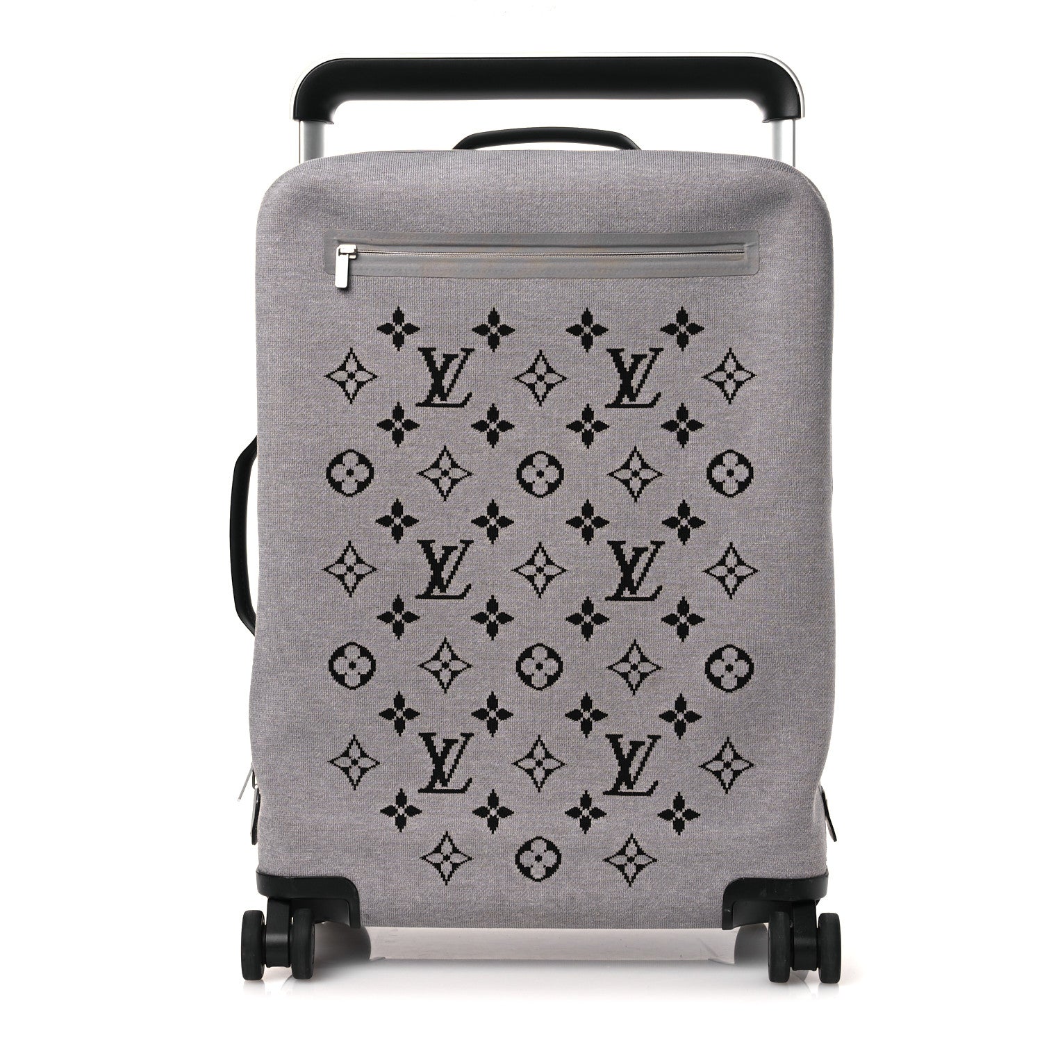 Louis Vuitton Knit Monogram Horizon Soft 55 Suitcase Grey 1 of 12