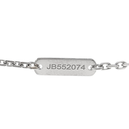 Van Cleef & Arpels 18K White Gold Mother of Pearl Vintage Alhambra Pendant Necklace 5 of 6