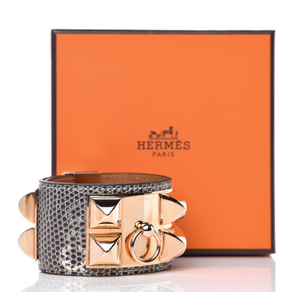 Hermes Lizard Collier De Chien CDC Bracelet T2 Ombre 8 of 8