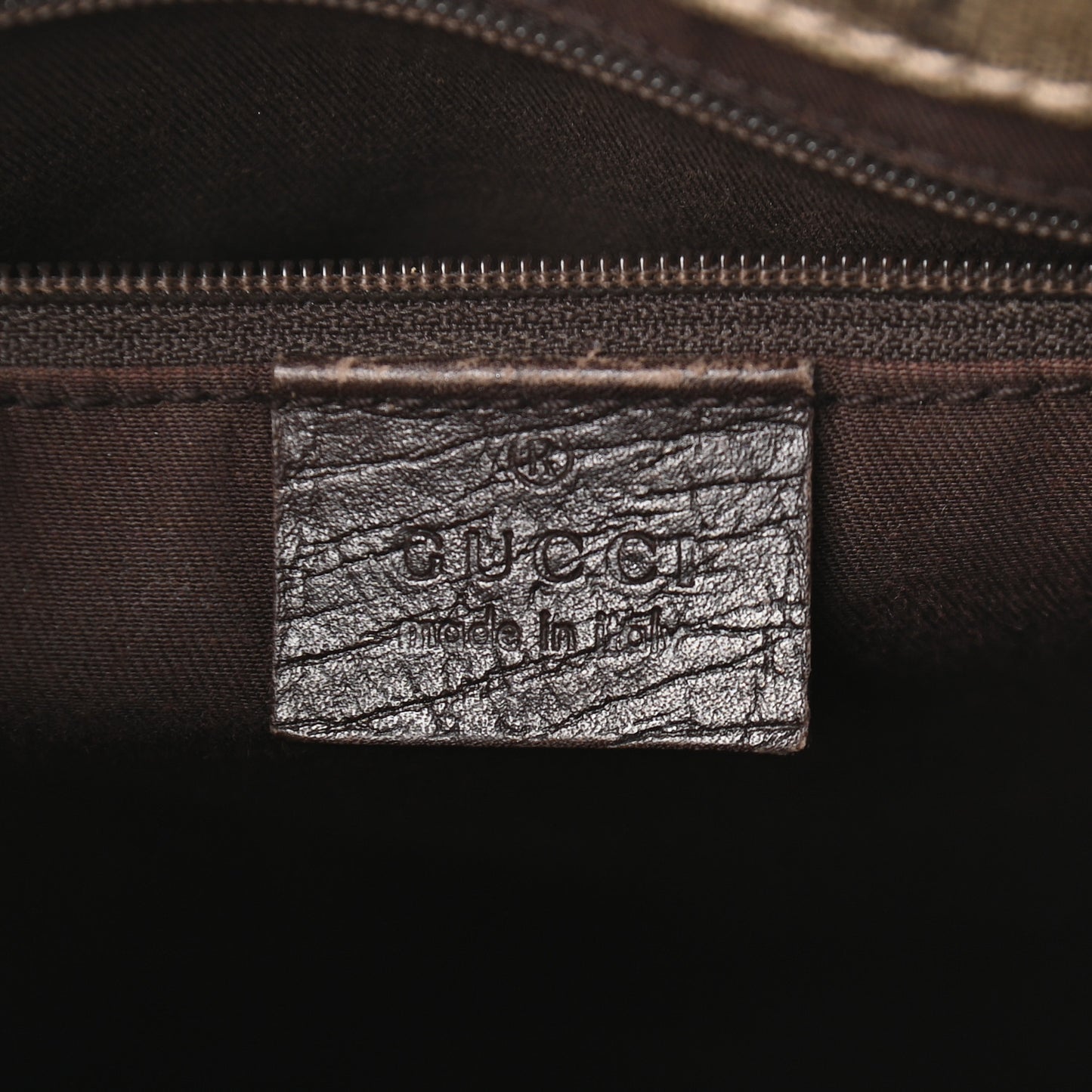 GG Plus Monogram Small Vertical Tote Dark Brown